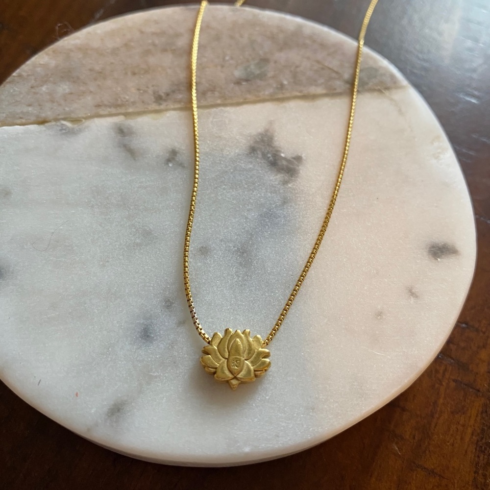 Alex + Ani Lotus Flower Necklace